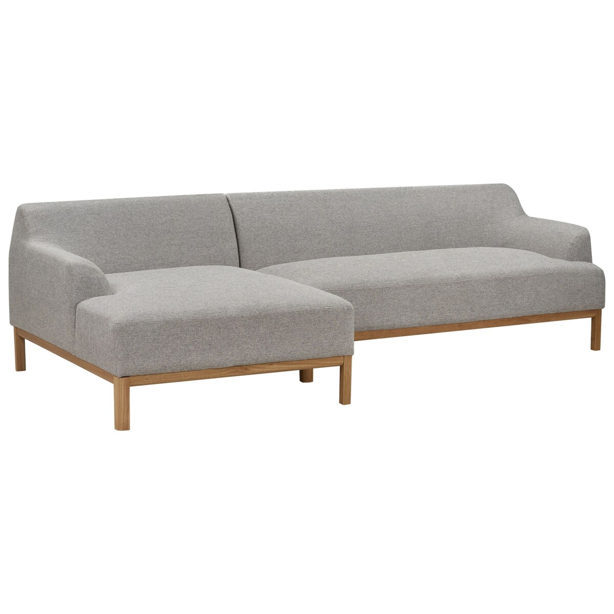 Sofa narożna prawostronna SOSJO Szary Tkanina