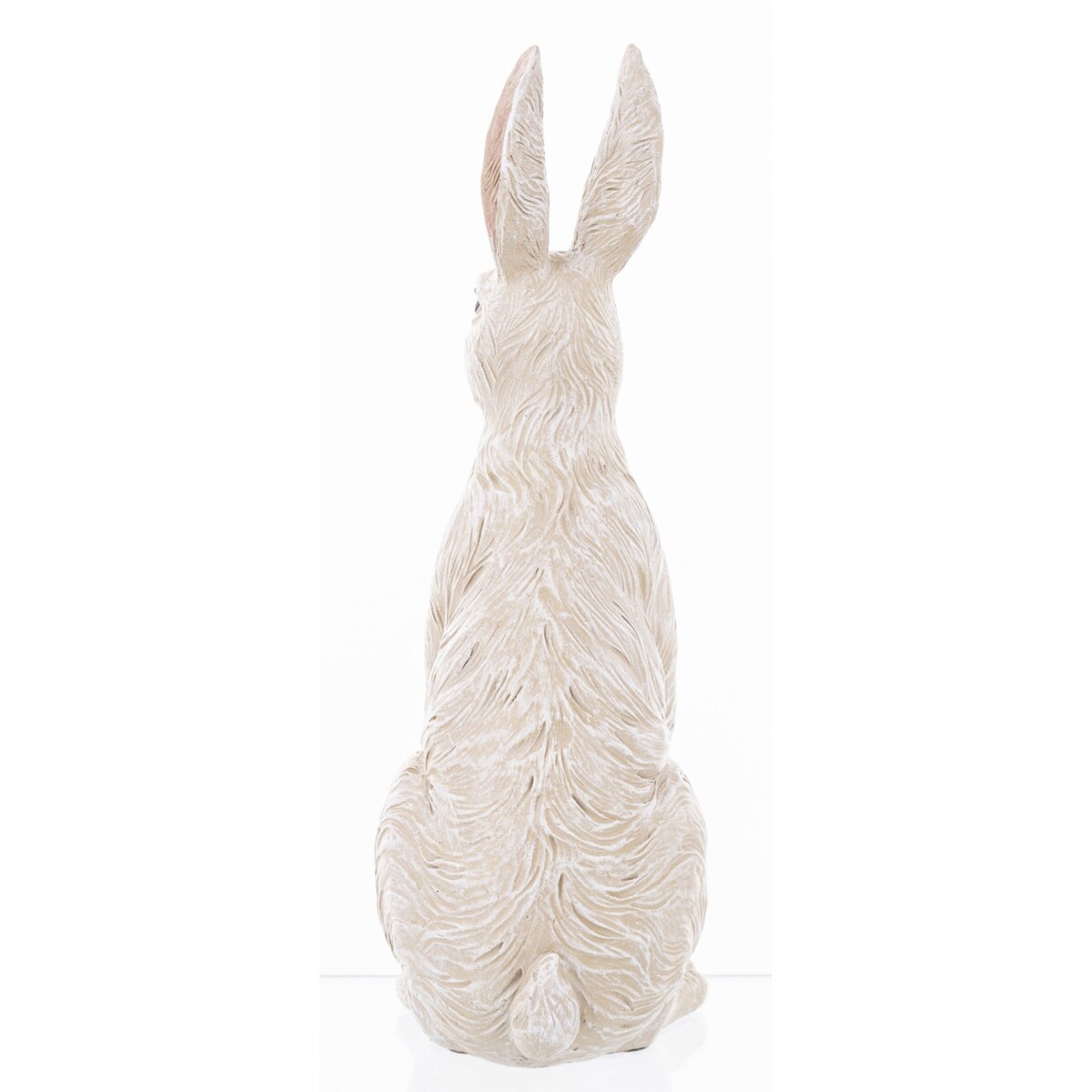 Dekoracja - biały królik 32x12x15 cm PELUCHE