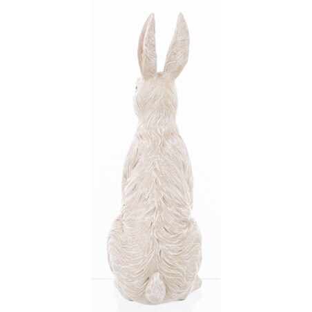 Dekoracja - biały królik 32x12x15 cm PELUCHE