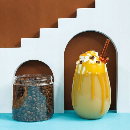 Kawa aromatyzowana o smaku KARMELOWYM ziarnista ARABICA Cup&You 200g na prezent upominek dla kobiety mężczyzny faceta mamy taty żony męża