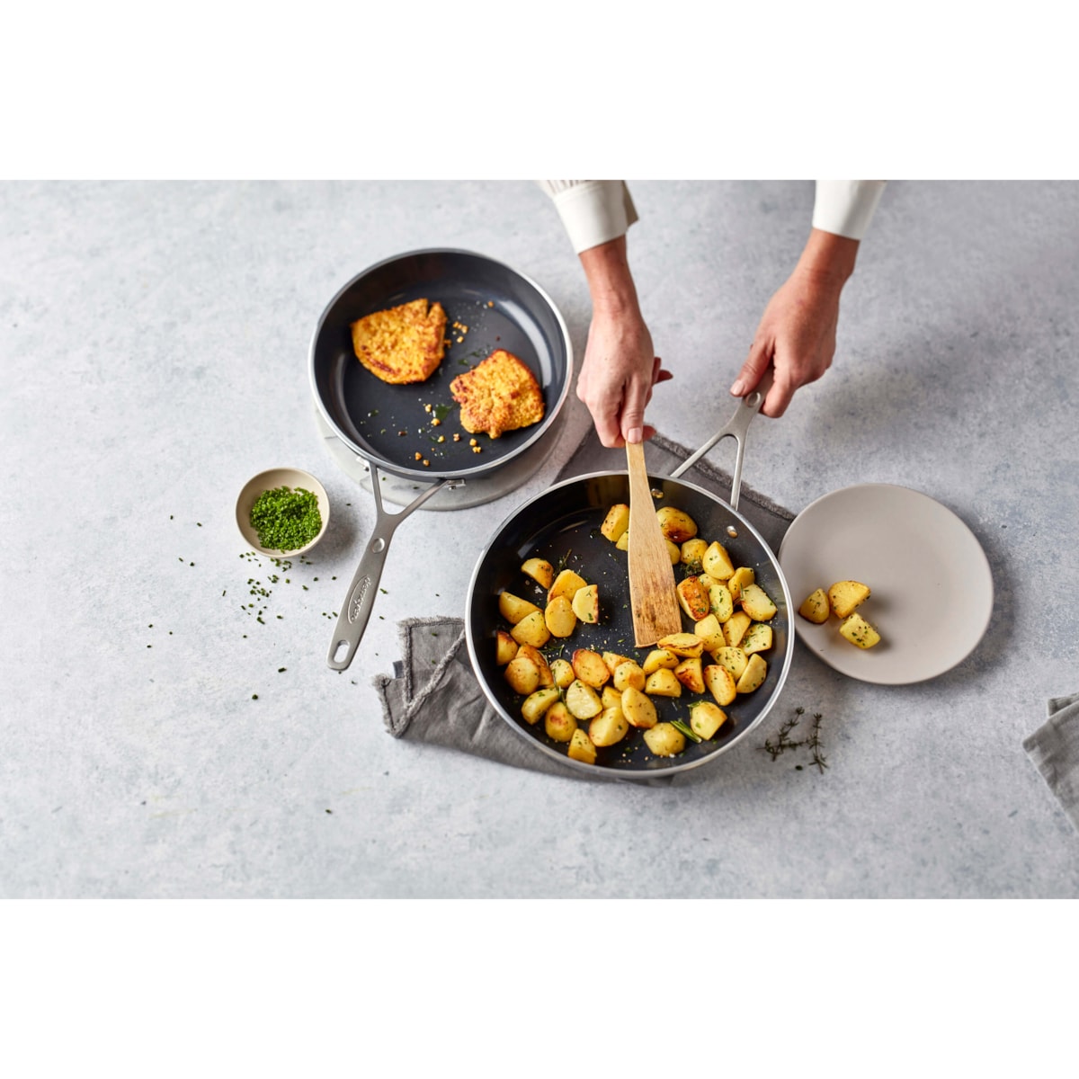 Patelnia ceramiczna Demeyere Alu Industry 3 - 20 cm