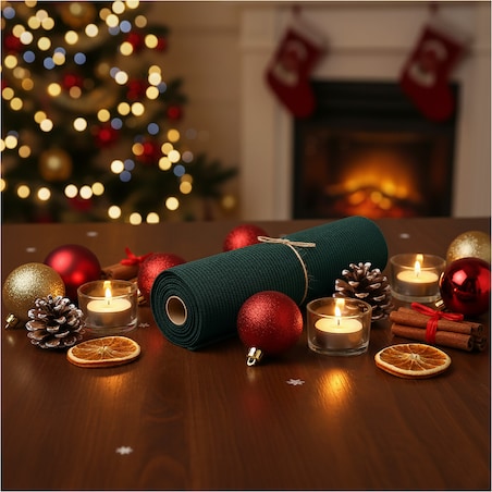 Bieżnik Świąteczny Na Stół Obrus 200X28 Dekoracyjny Ozdobny Na Święta