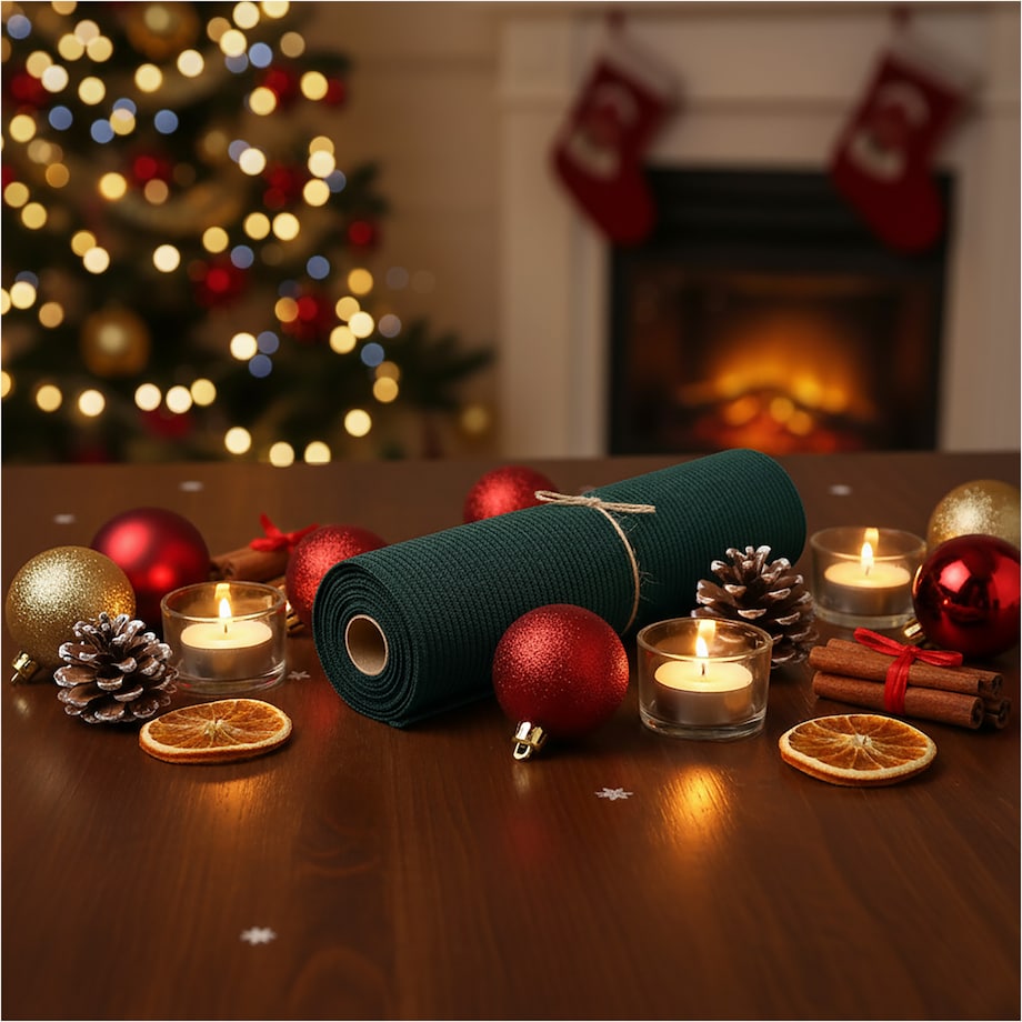 Bieżnik Świąteczny Na Stół Obrus 200X28 Dekoracyjny Ozdobny Na Święta