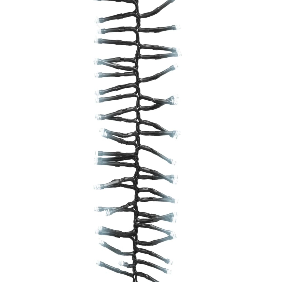 vidaXL Sznur lampek LED, 400 diod w kolorze zimnej bieli, 7,4 m, PVC