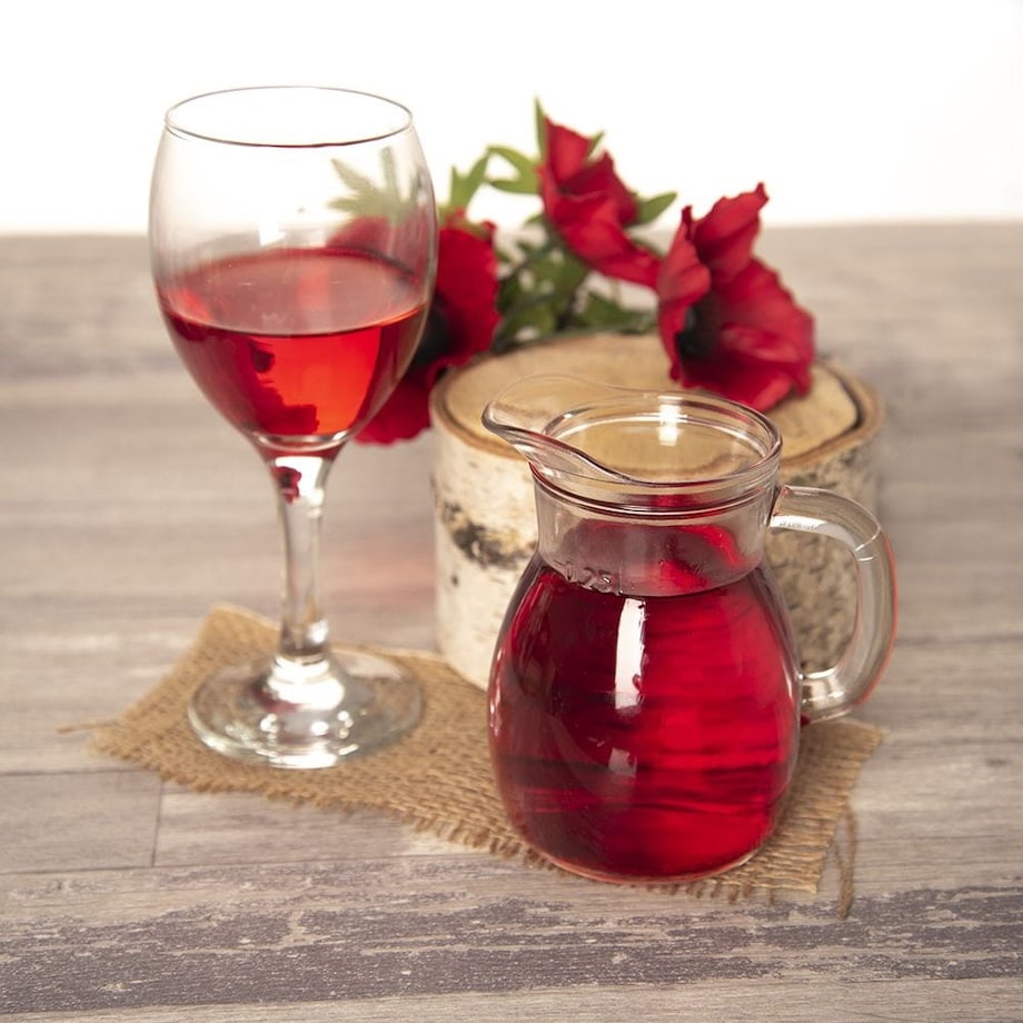 Dzbanek Szklany do Wody Soku Lemoniady Napojów z Uchwytem 300 ml Poręczny