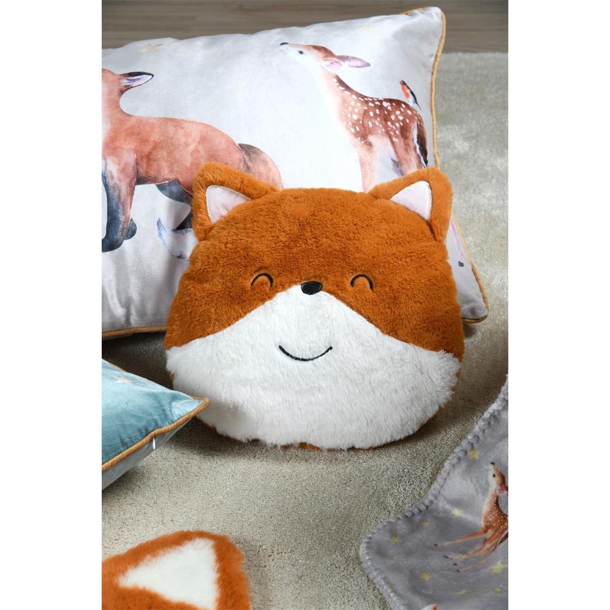 Poduszka dziecięca w kształcie lisa 30 x 25 cm