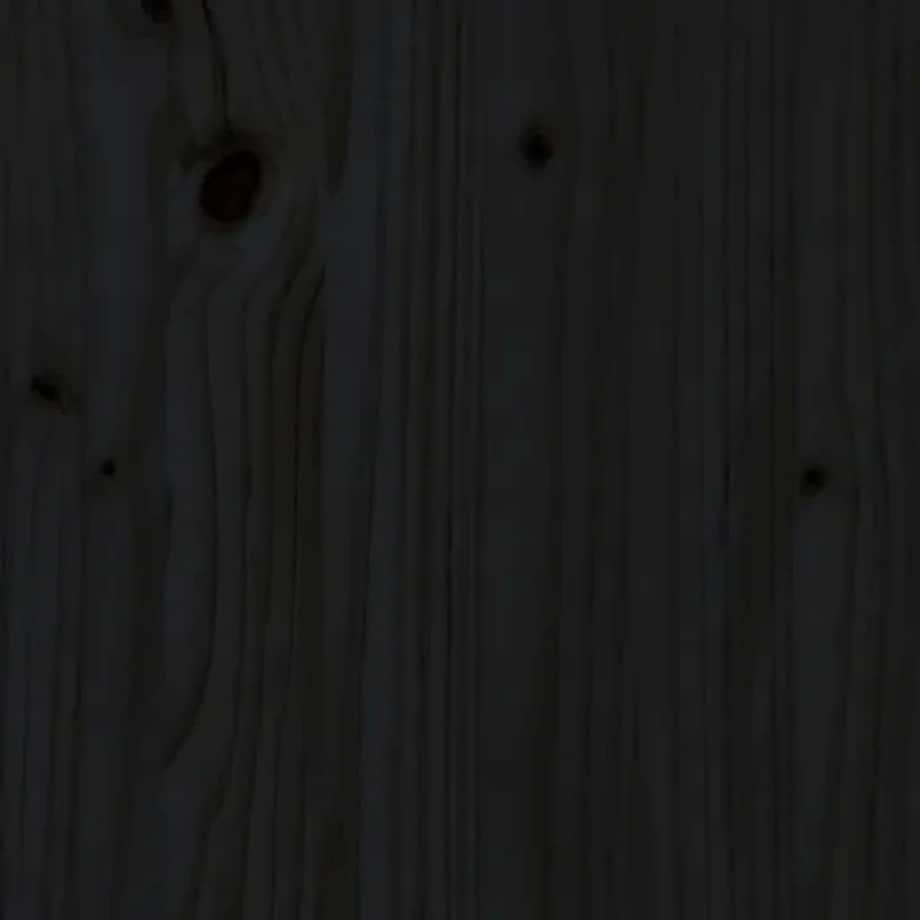 vidaXL Stolik barowy, czarny, 50x50x110 cm, lite drewno sosnowe