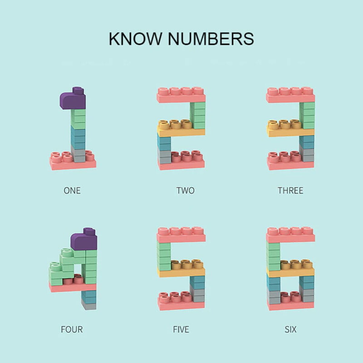 SOFT blocks - miękkie klocki konstrukcyjne 50 elementów