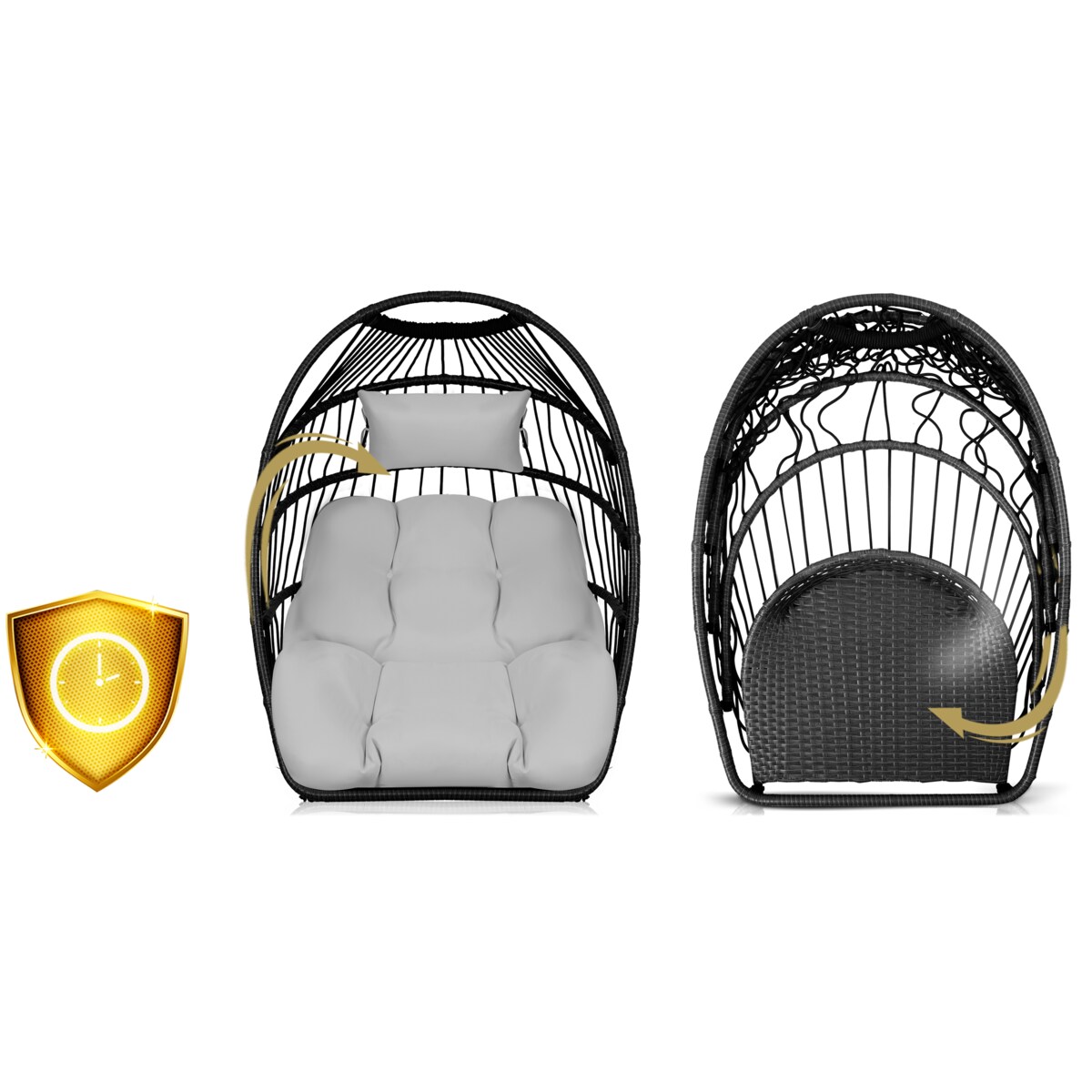 Fotel ogrodowy wiszący huśtawka kosz składany Sofotel Luisiana