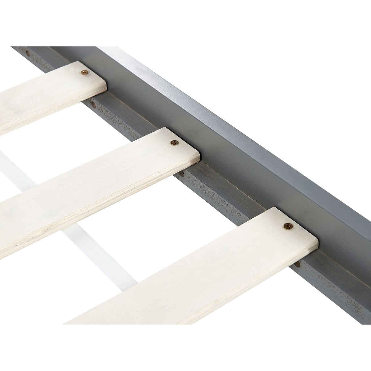 Łóżko dziecięce domek drewniane 90 x 200 cm szare TOSSE