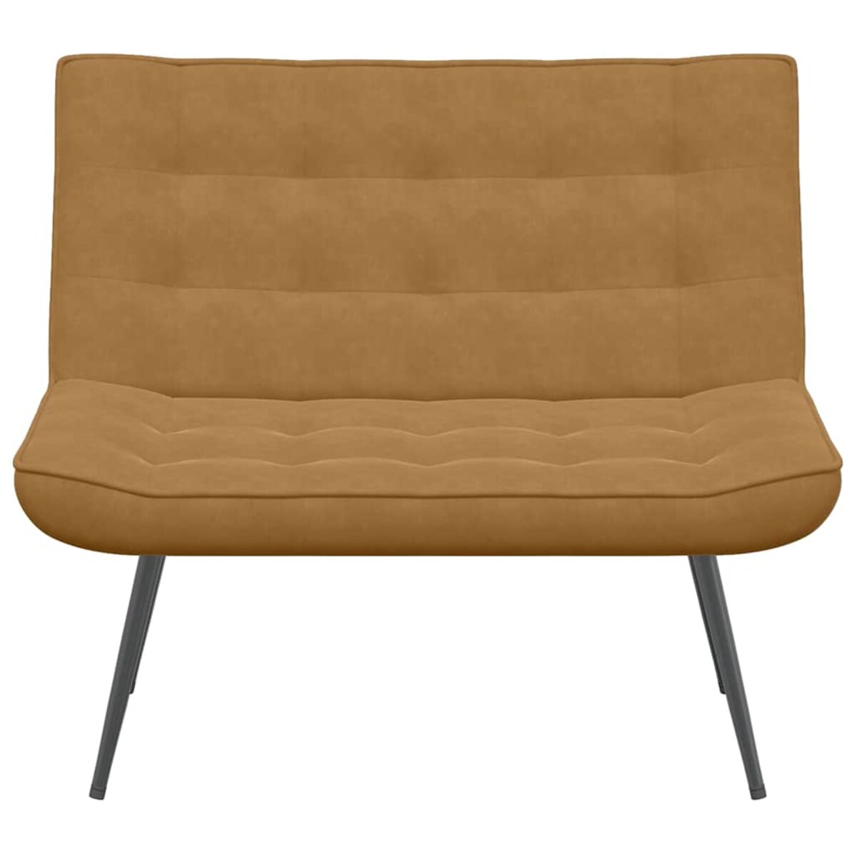 vidaXL Ławka Brązowa 110x74x84 cm Aksamit