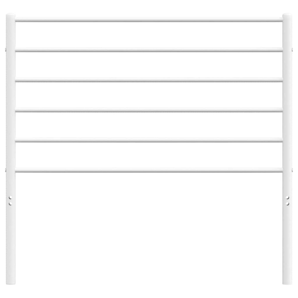 vidaXL Metalowe wezgłowie, białe, 100 cm