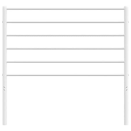 vidaXL Metalowe wezgłowie, białe, 100 cm