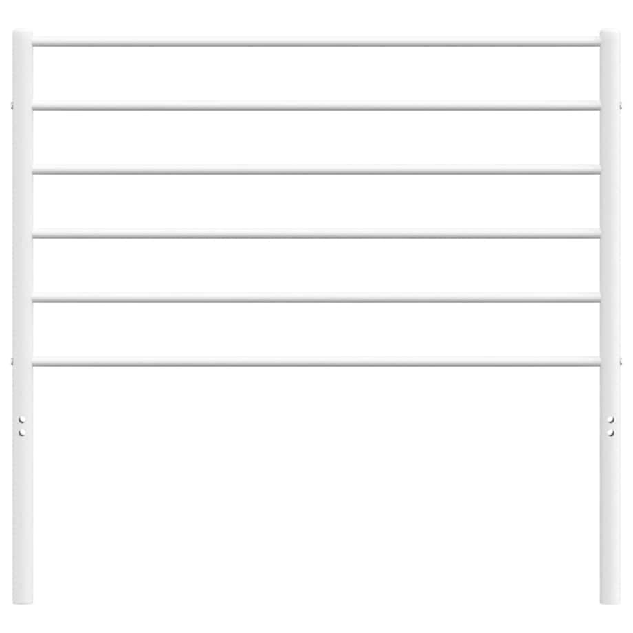 vidaXL Metalowe wezgłowie, białe, 100 cm