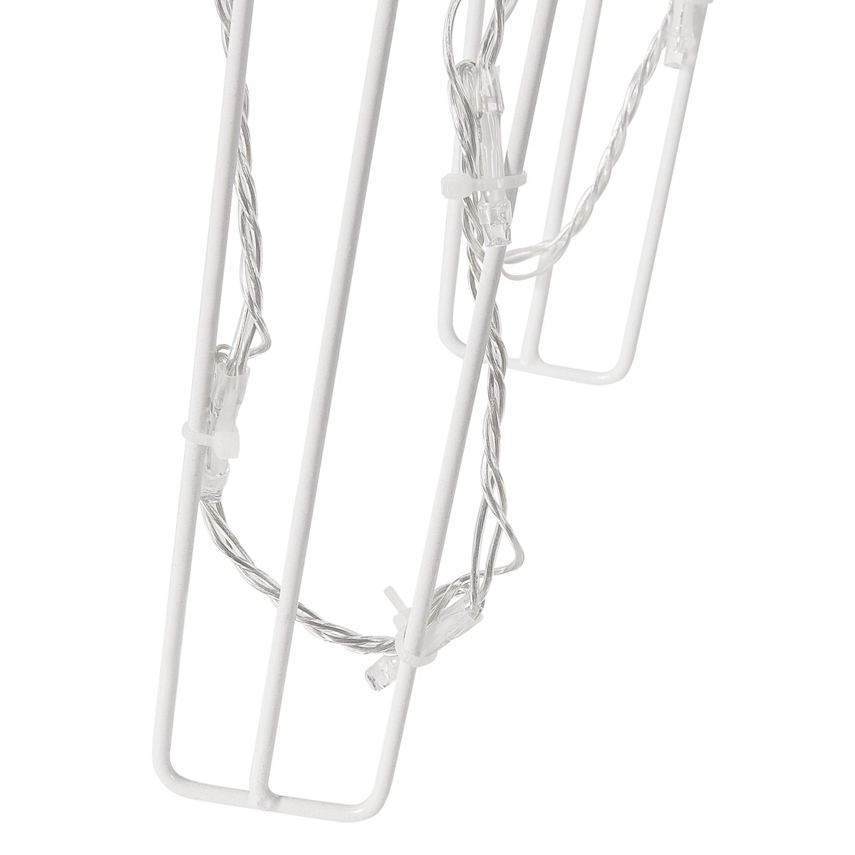 Dekoracja ogrodowa LED MIKKELI Ruchomy renifer 76/47/52 cm Biały