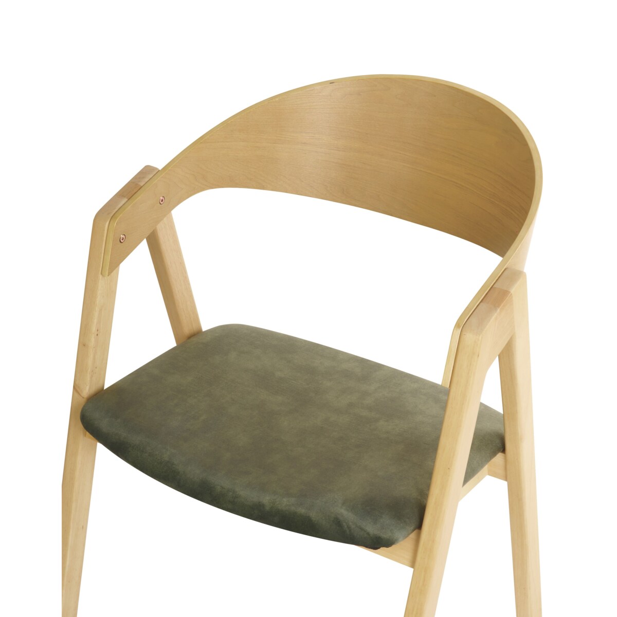 Krzesło do jadalni Zestaw 2 Ciemnozielony YUBA