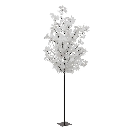 Drzewko LED, białe listki, 200 cm