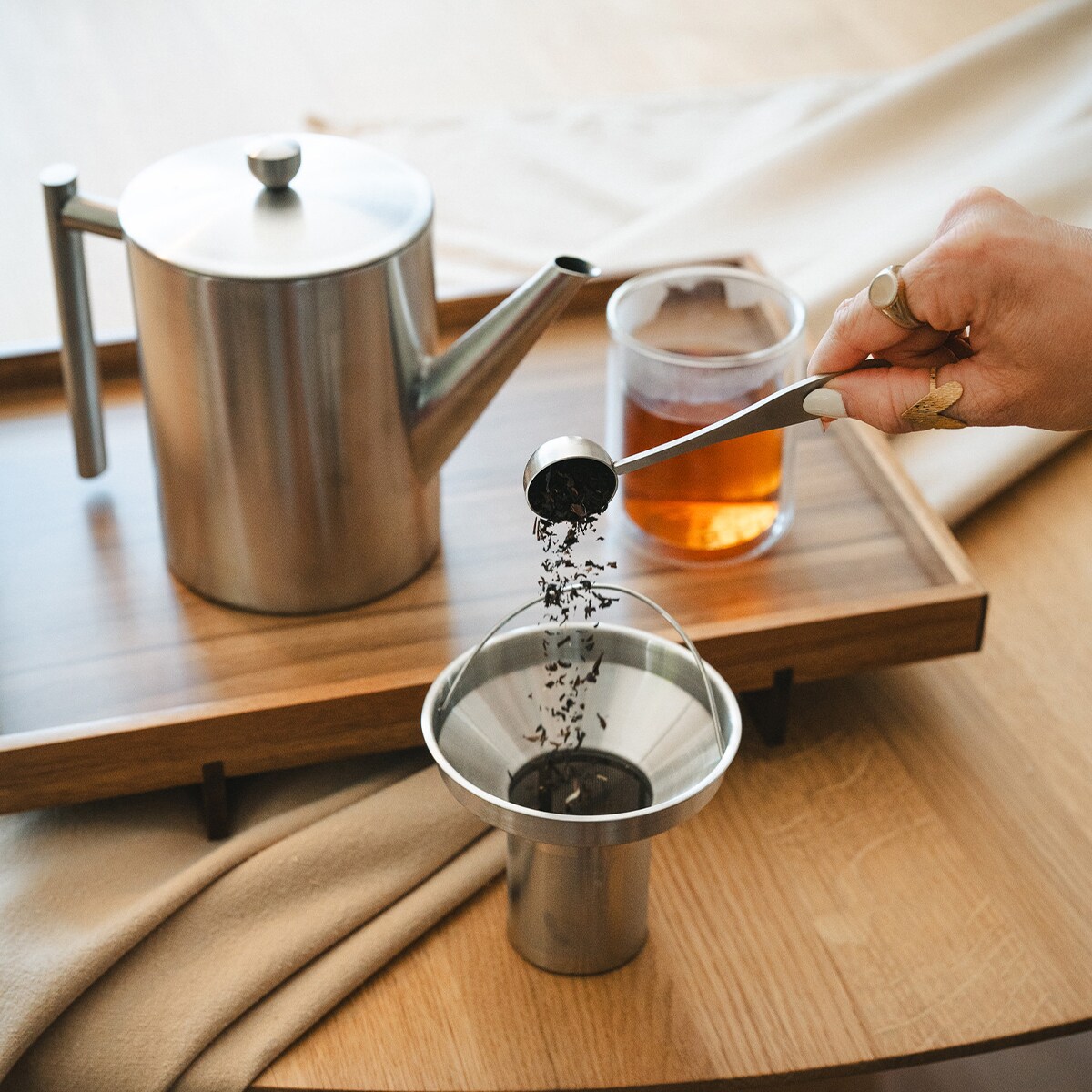 Taca do serwowania z drewna akacjowego Wazuka / Bredemeijer