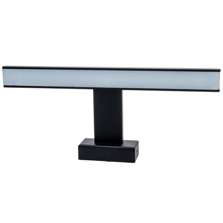 Kinkiet LAMPA ścienna SHINE ML4377 listwa OPRAWA nad lustro LED 7W 4000K nad obraz IP44 czarna, Milagro