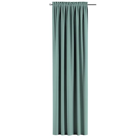 Zasłona na kanale z grzywką 1 szt. 130x245 miętowy