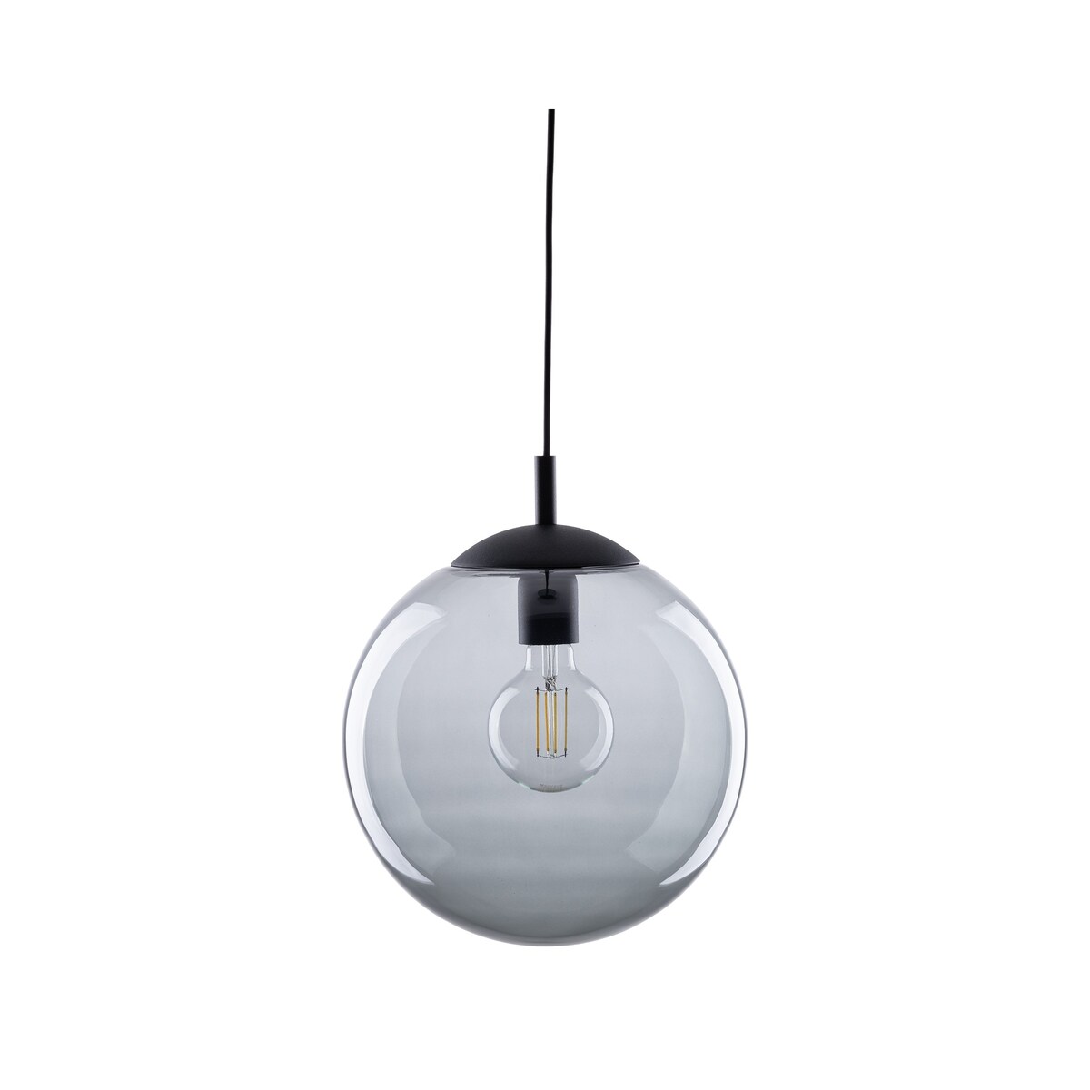 Lampa wisząca TK Lighting ESME 5380 grafitowa/czarna E27 35 cm regulowana wysokość
