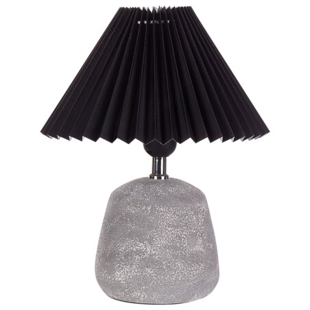 Zestaw 2 lampek nocnych ceramicznych czarny ZEYI