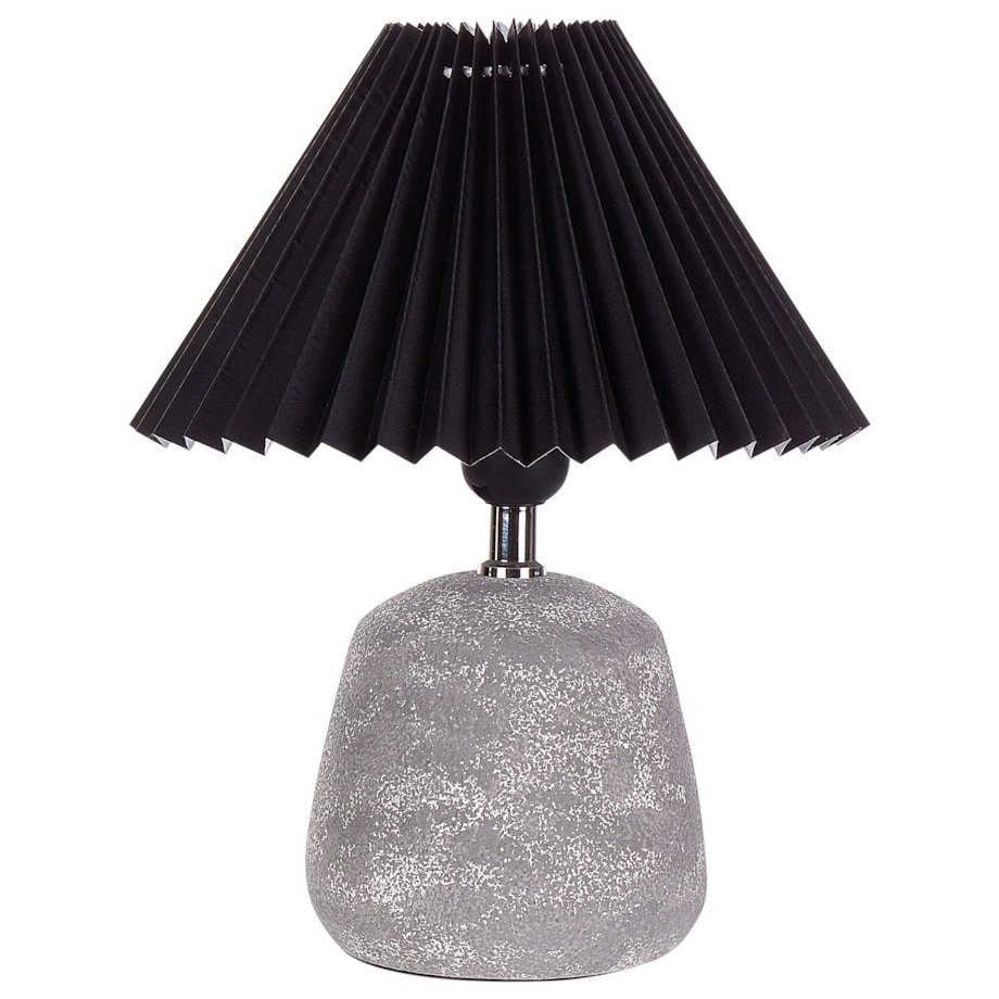 Zestaw 2 lampek nocnych ceramicznych czarny ZEYI