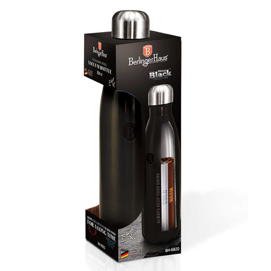 Butelka termiczna 500ml BERLINGER HAUS Metallic Shiny Black