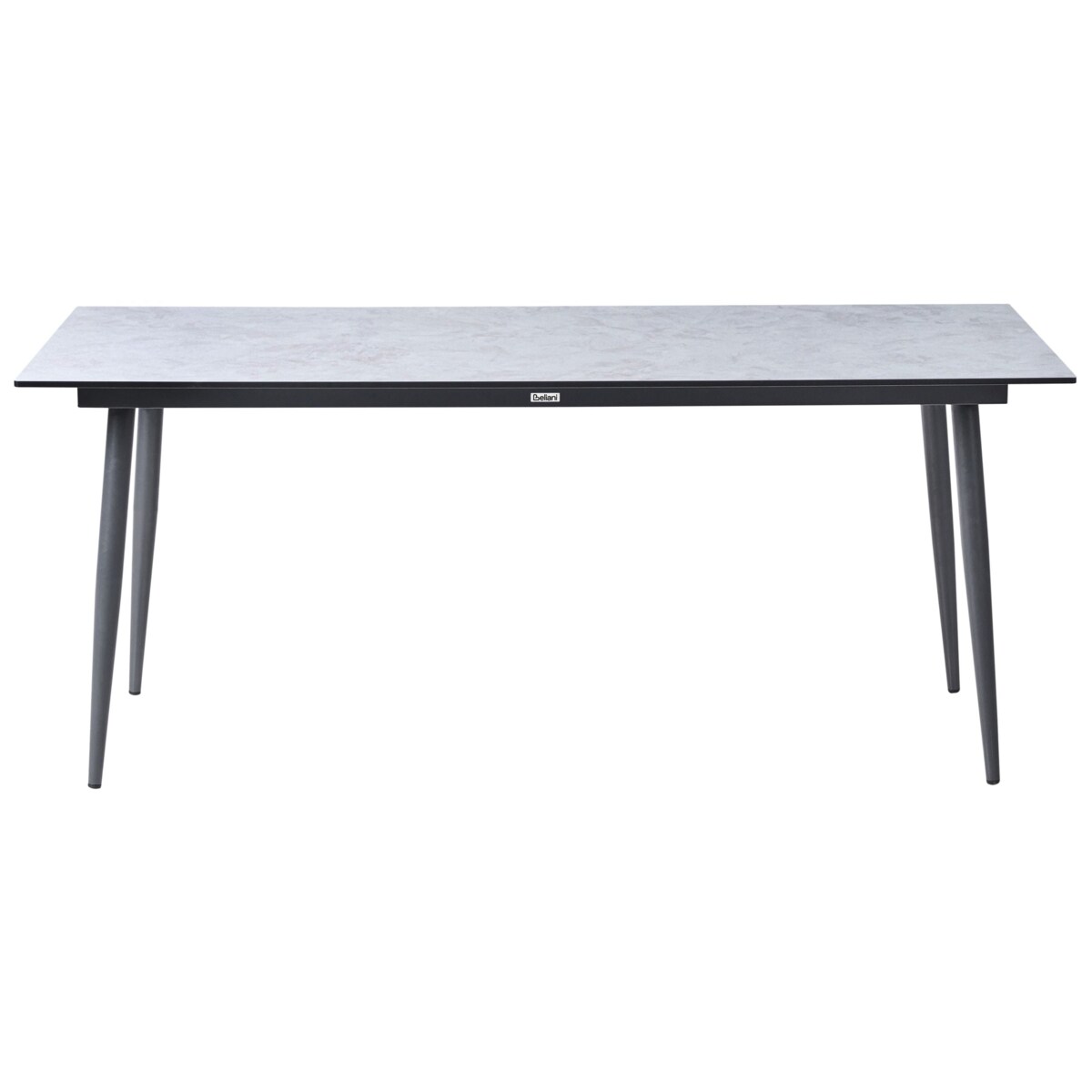 Stół ogrodowy TOLENTINO 180 cm 90 cm Imitacja kamienia Jasnoszary