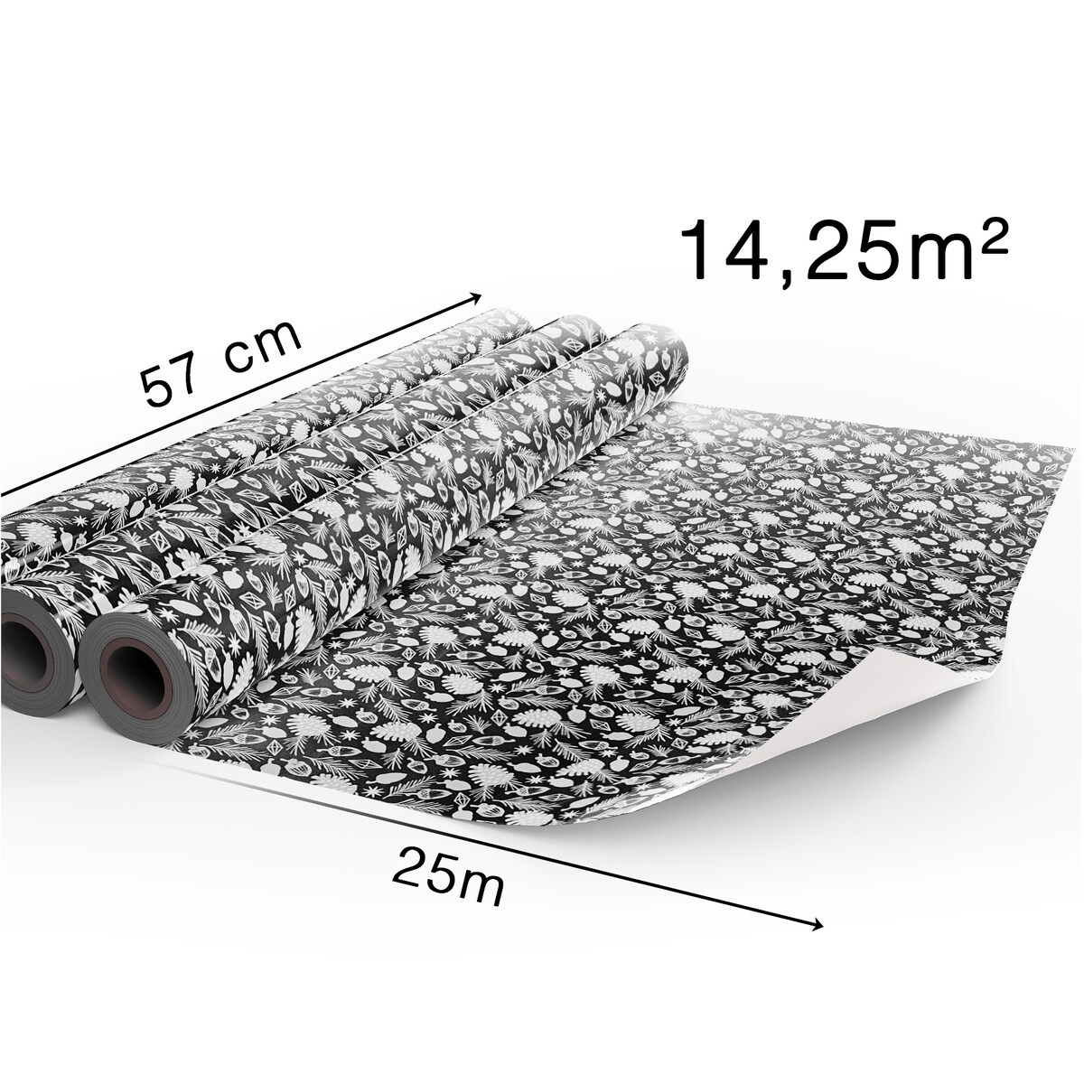 Papier do pakowania prezentów 25 METRÓW MEGAROLKA Świąteczny Do Paczek Ozdobny