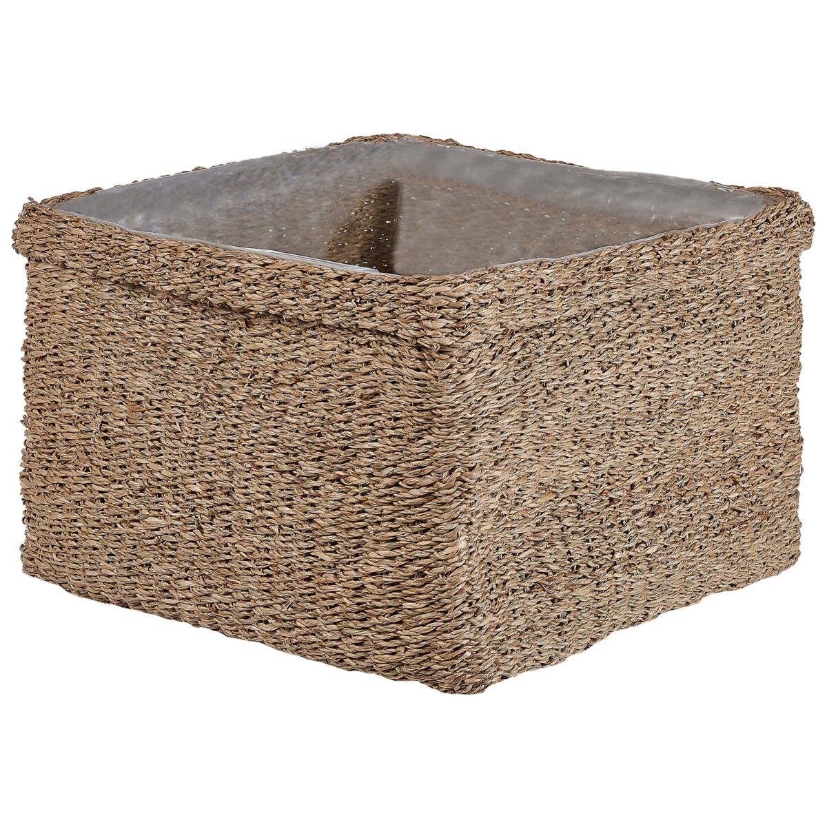 Zestaw 3 koszy na kwiaty z trawy morskiej naturalny RIVULINE