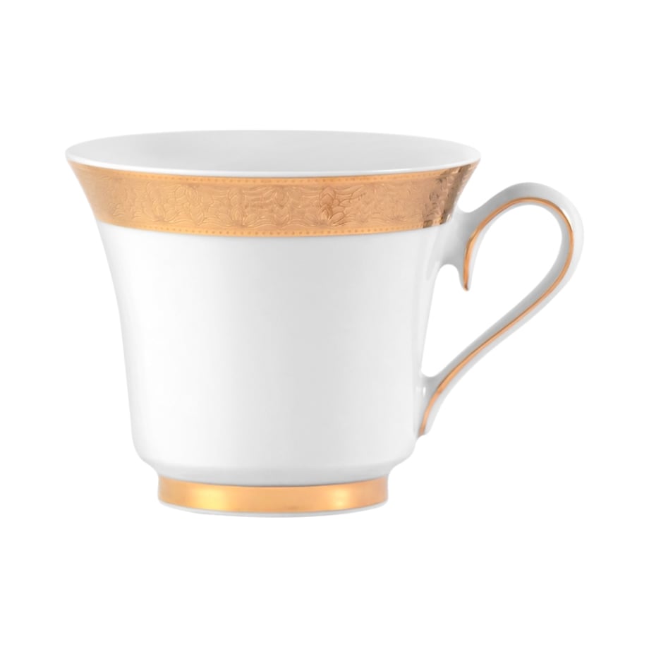 FIliżanka 220 ml ze spodkiem Margaret Złota G666