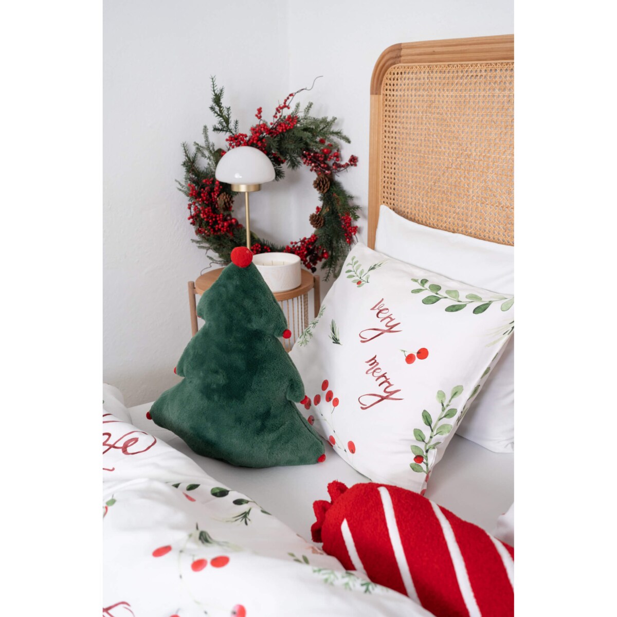 Pościel świąteczna Very merry 200x200 + 2x 50x70 cm