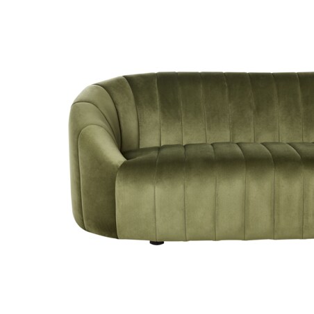 Sofa 3-osobowa welurowa zielona MALUNG