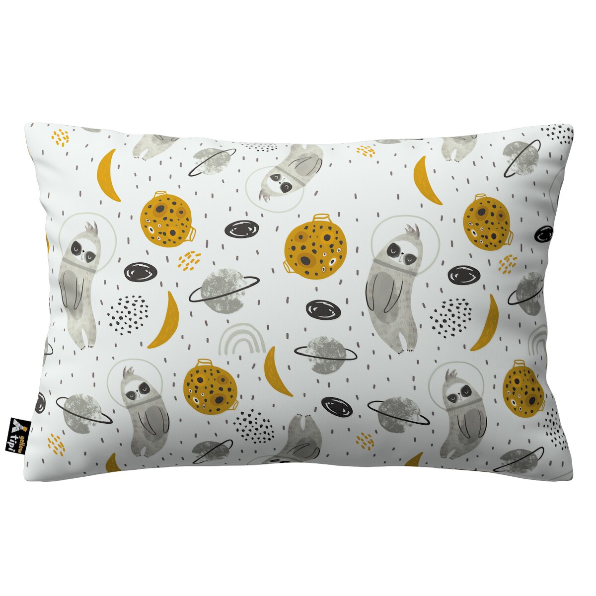 Poszewka Milly prostokątna 60x40 biało-szara