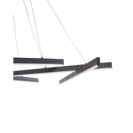 Lampa wisząca LED metalowa czarna KANDRA
