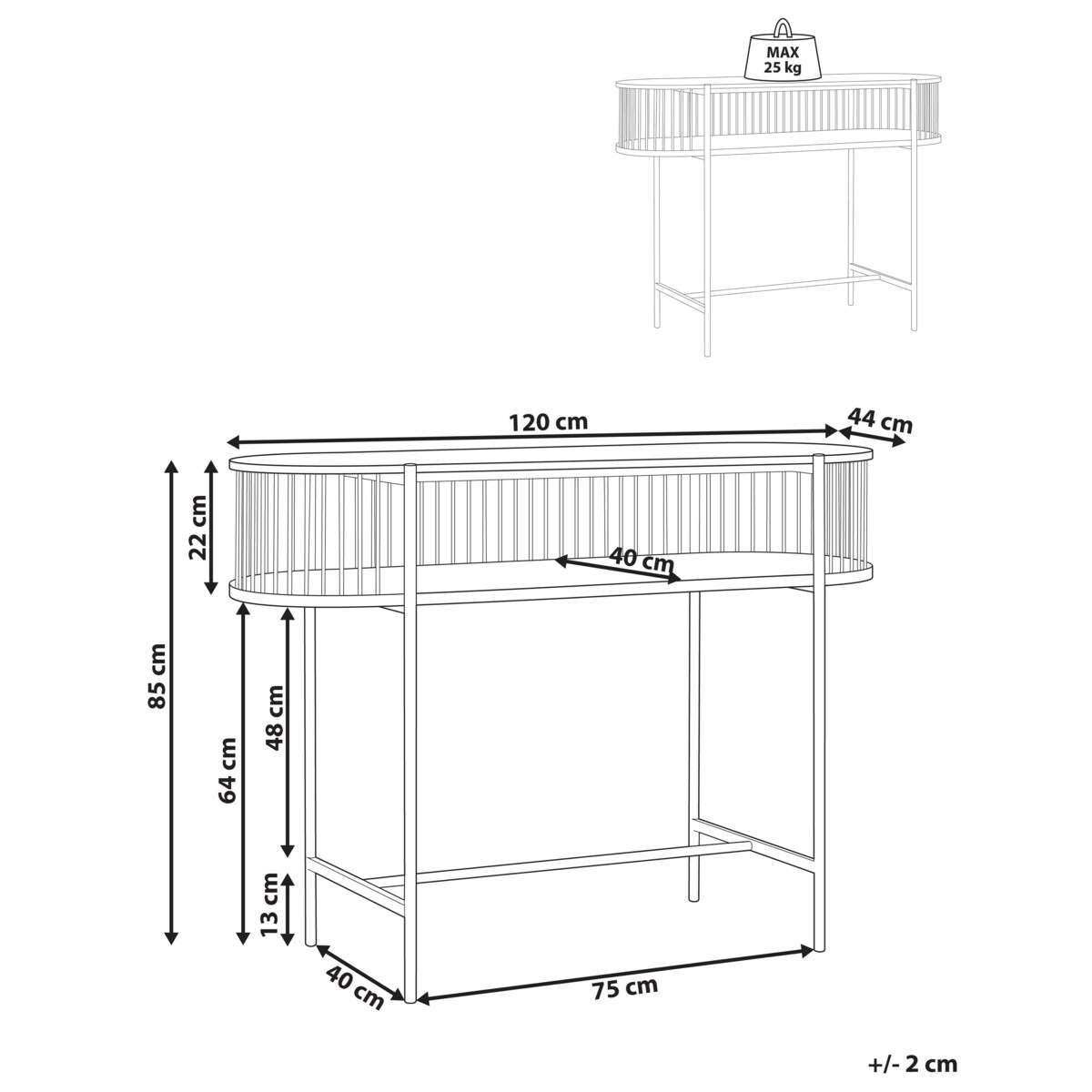 Konsola BIRSON Czarny
