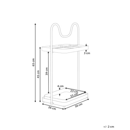 Stojak na parasole beżowy CHAVERNY