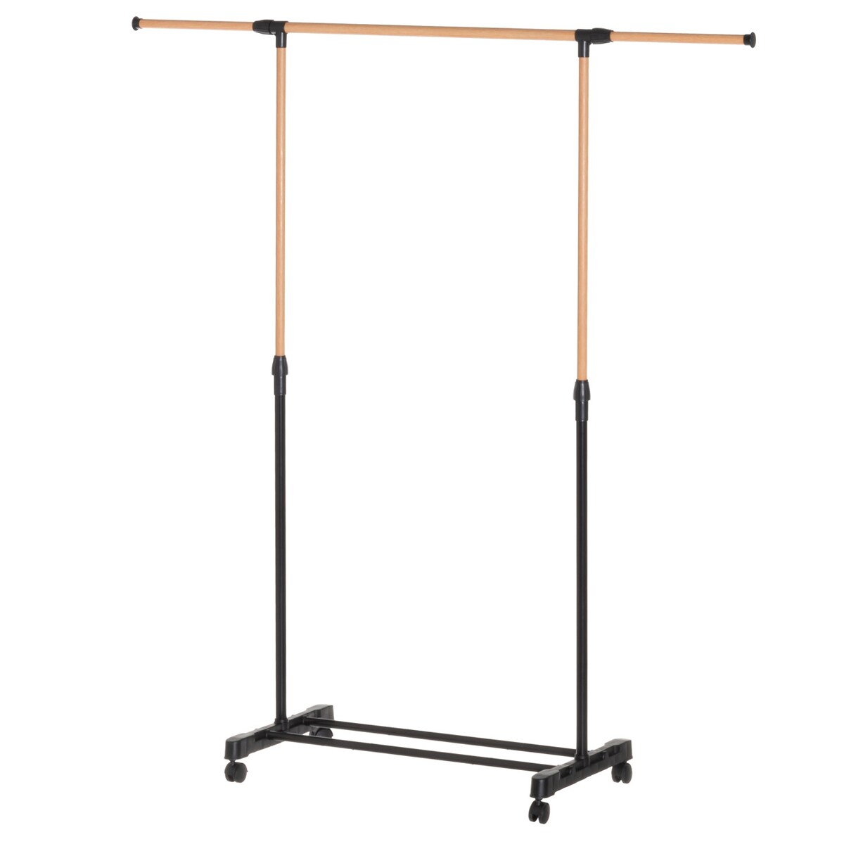 Mobilny wieszak na ubrania CASCIA, 43 x 145 x 160 cm, metalowy