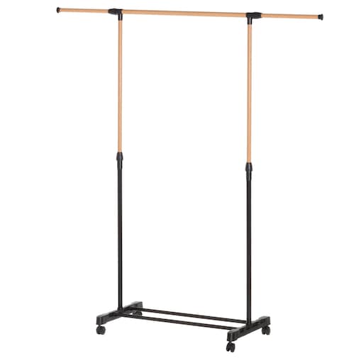 Mobilny wieszak na ubrania CASCIA, 43 x 145 x 160 cm, metalowy