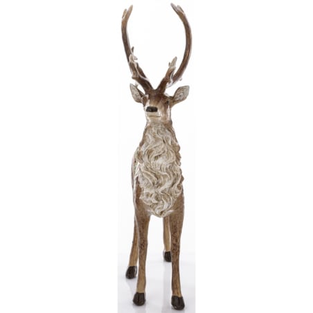 Figurka - stojący jeleń 35x9,5x22 cm OLEN z białą derką