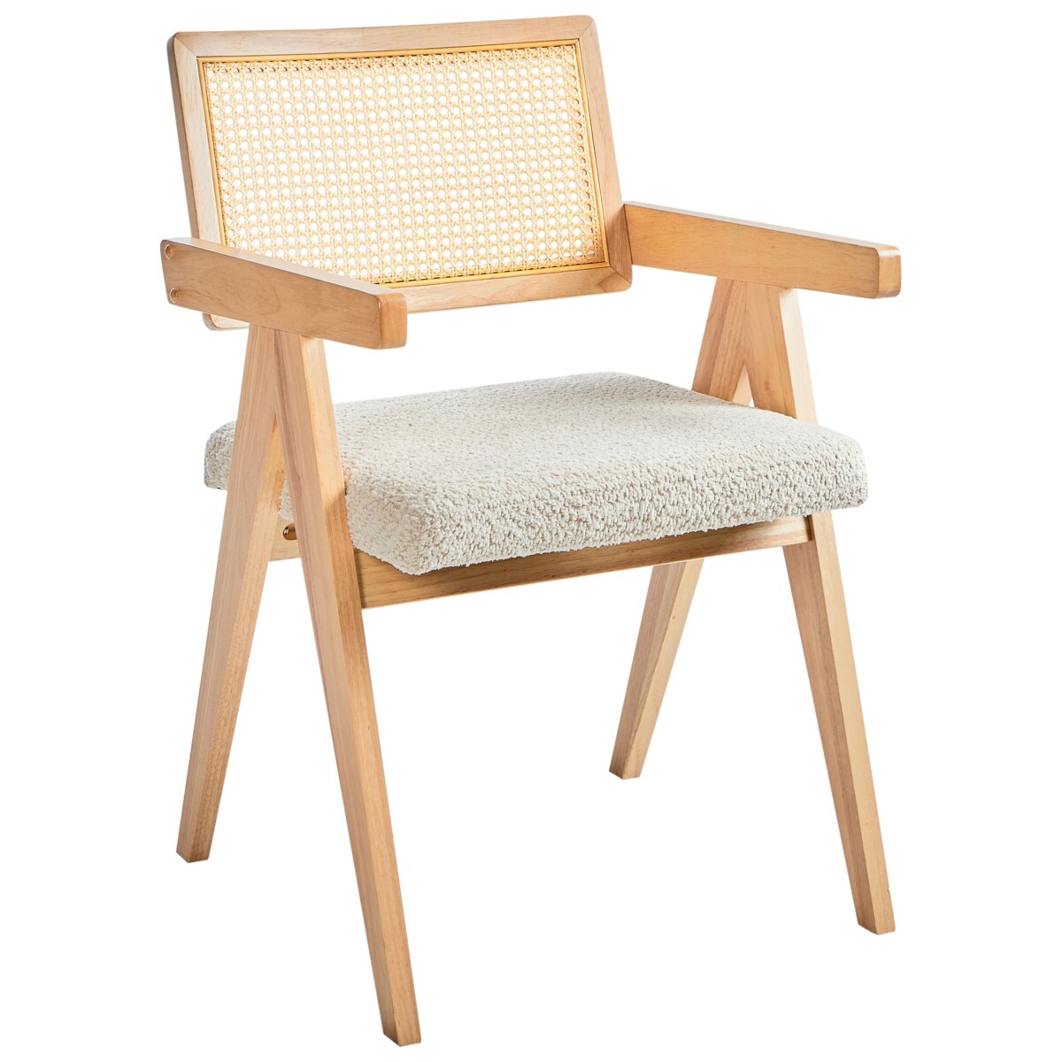 Zestaw 2 krzeseł do jadalni AVA Drewno Jasnobrązowy