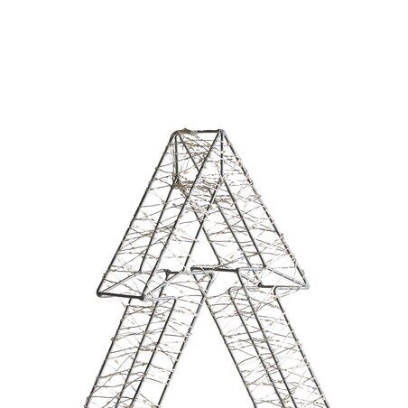 Dekoracja ogrodowa LED AKERAN Choinka 60 cm Srebrny