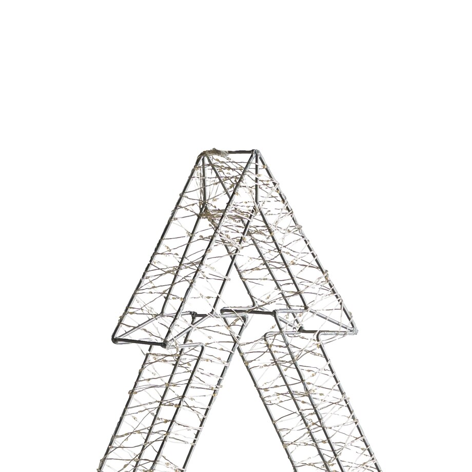 Dekoracja ogrodowa LED AKERAN Choinka 60 cm Srebrny