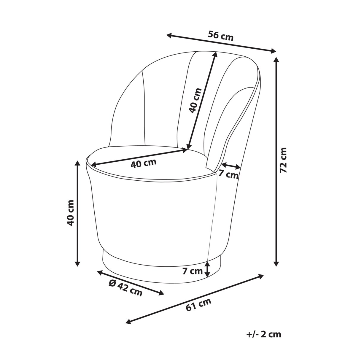 Fotel welurowy zielony ALBY