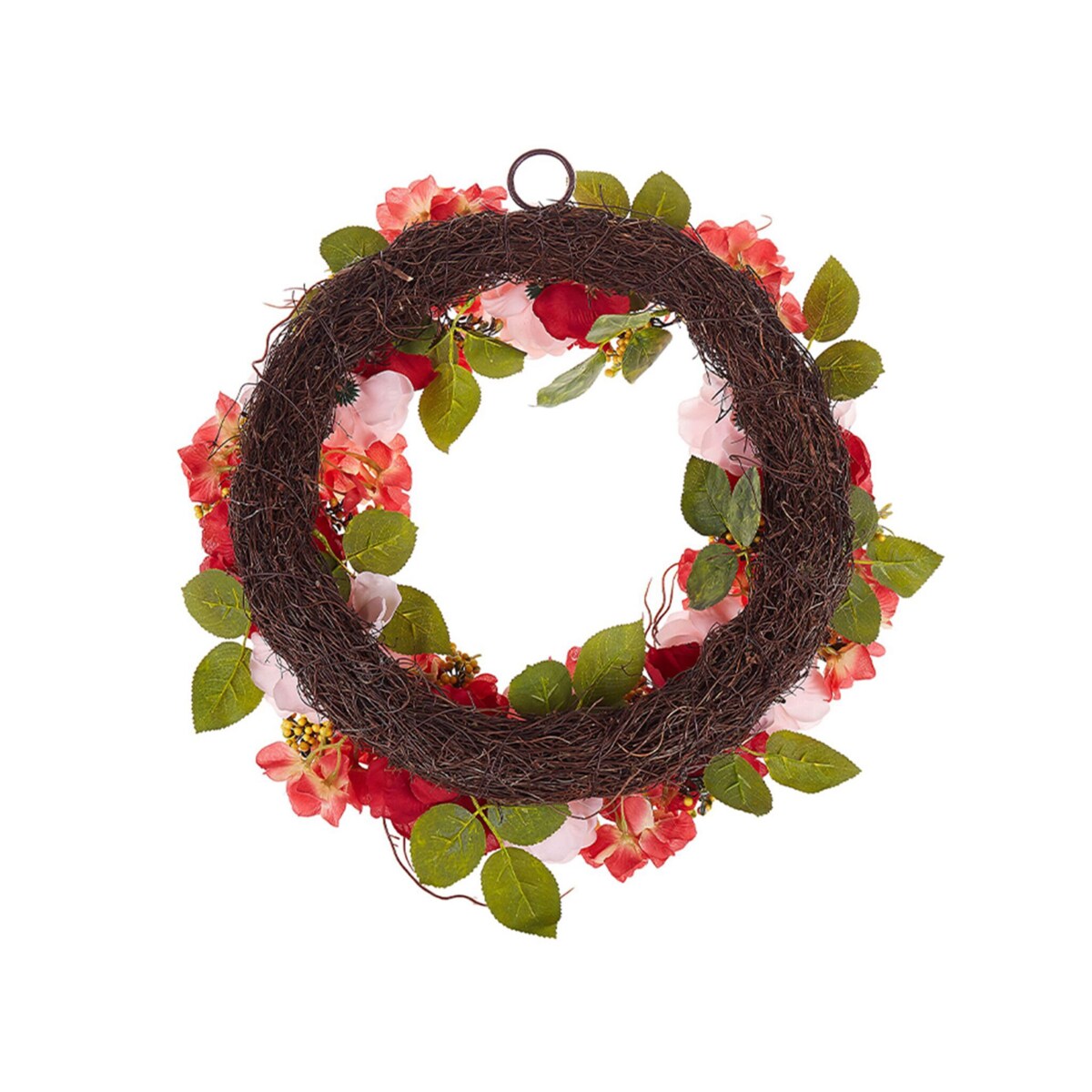 Wieniec dekoracyjny 50 cm czerwono-różowy AGULO