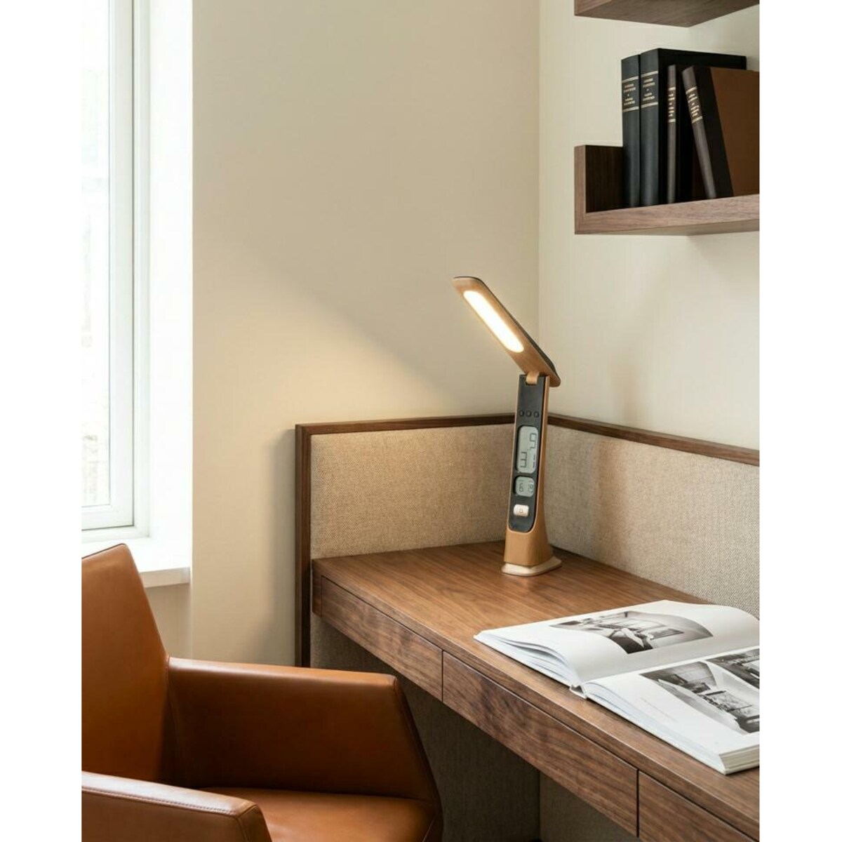 Lampa biurkowa wielofunkcyjna SHP CRANE LED USB 3 kolory