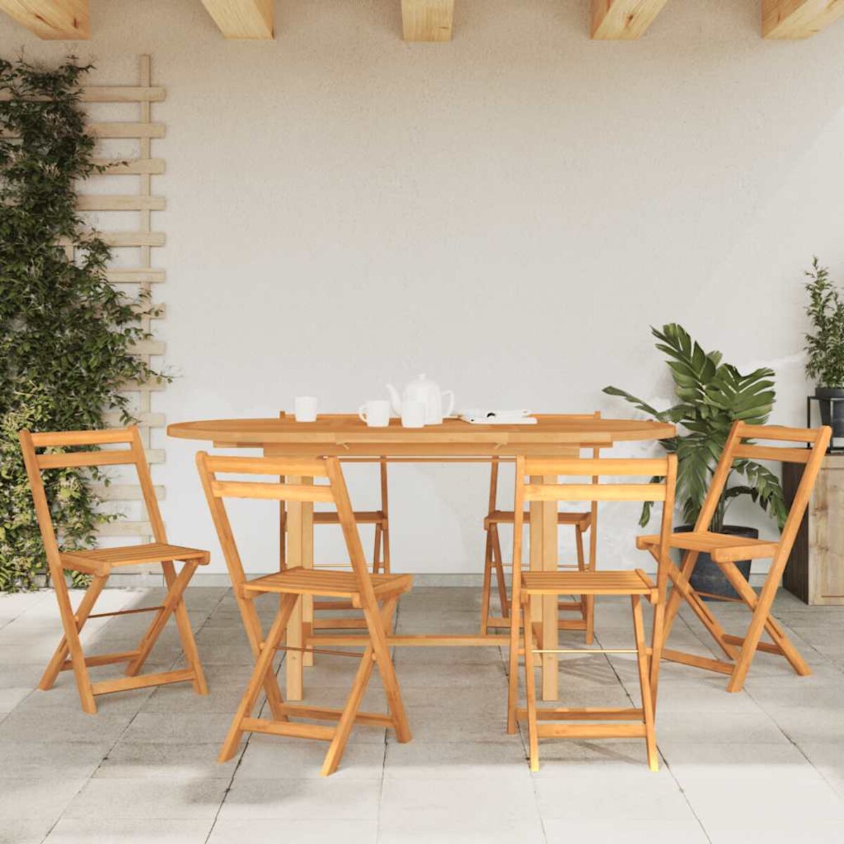 vidaXL Rozkładany stół ogrodowy, 110-160x80x75 cm, lite drewno tekowe