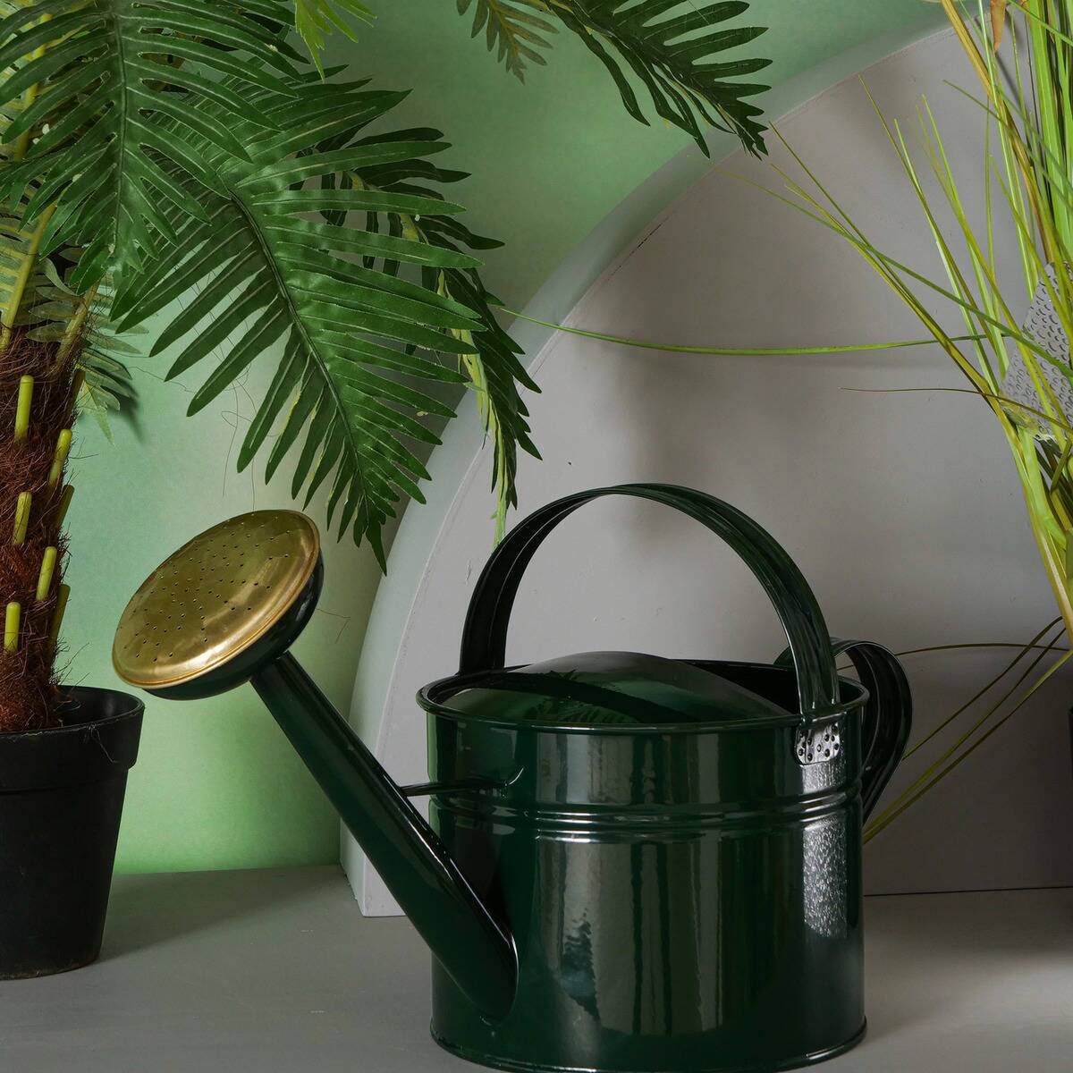 Konewka miedziana do ogrodu GIESELA, ciemna zieleń, 5 l