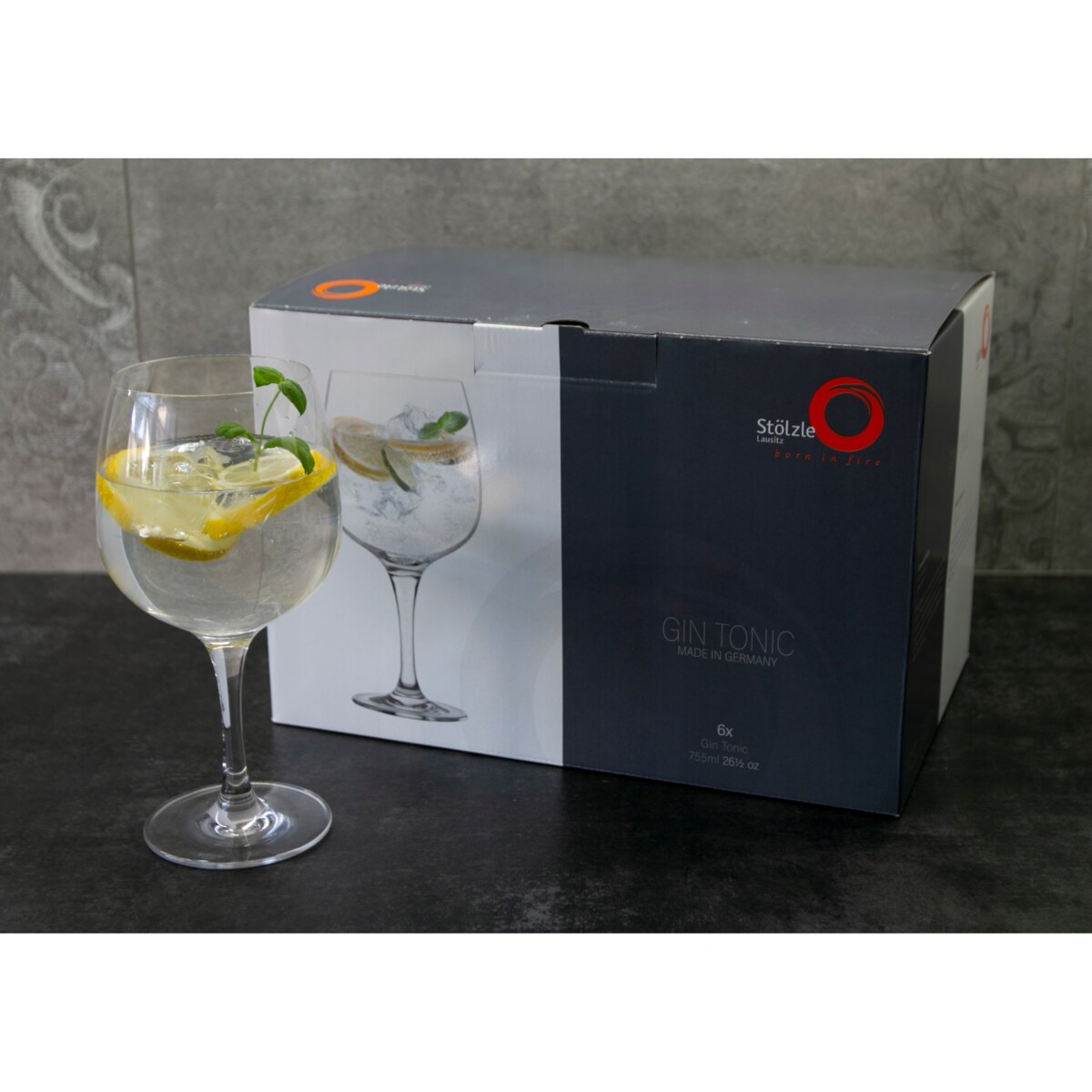 KIELISZEK szklany do WINA DRINKÓW 755ml KOMPLET 6
